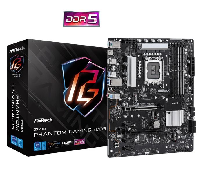 Материнська плата ASRock Z690 Phantom Gaming 4/D5 Socket 1700