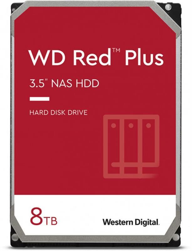 Накопичувач HDD SATA 8.0TB WD Red Plus 7200rpm 256MB (WD80EFBX)