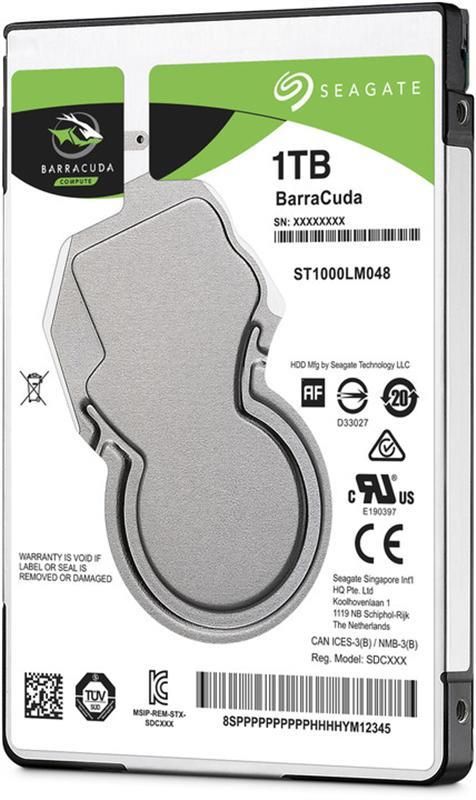 Накопичувач HDD 2.5" SATA 1.0TB Seagate BarraCuda 5400rpm 128MB (ST1000LM048)