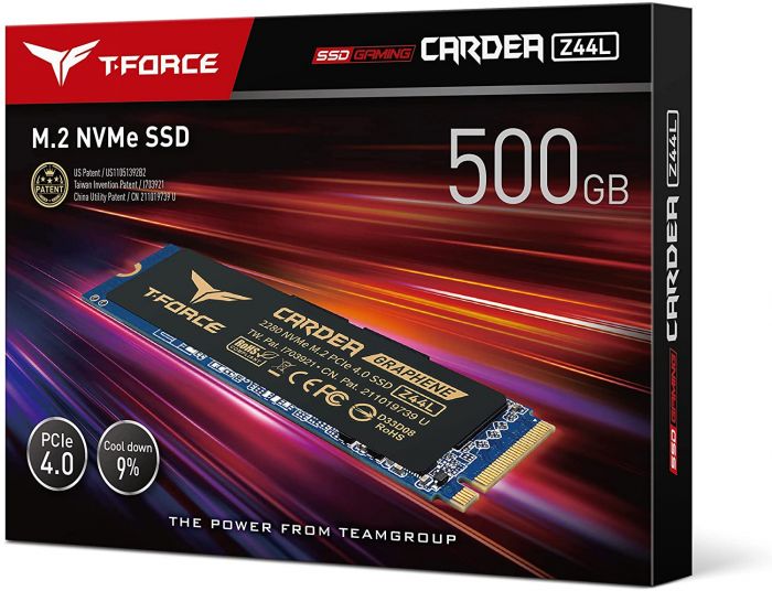 Накопичувач SSD  250GB Team Cardea Zero Z44L M.2 2280 PCIe 4.0 x4 NVMe TLC (TM8FPL250G0C127)