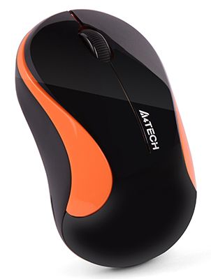 Мишка бездротова A4Tech G3-270N Black/Orange USB V-Track