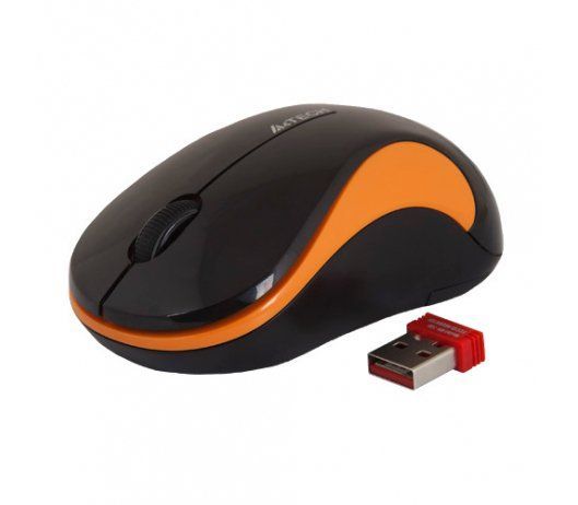 Мишка бездротова A4Tech G3-270N Black/Orange USB V-Track