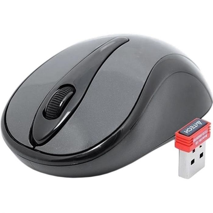 Мишка бездротова A4Tech G3-280A Grey USB