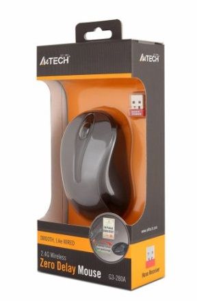 Мишка бездротова A4Tech G3-280A Grey USB