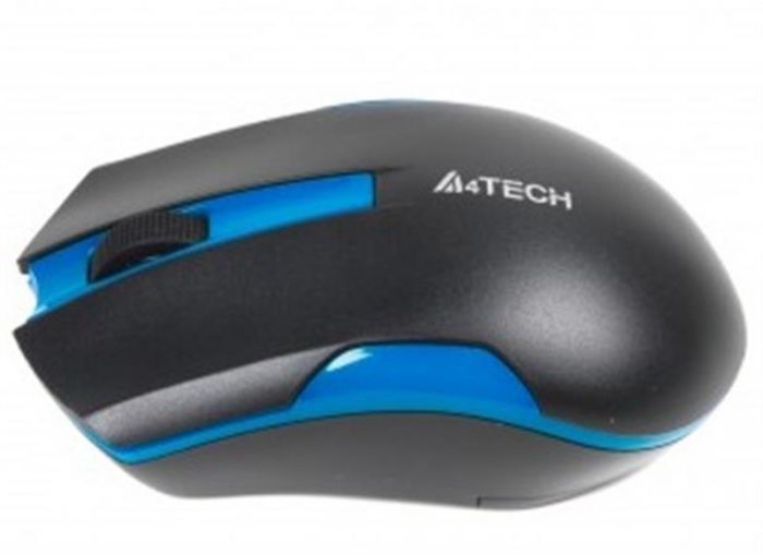 Мишка бездротова A4Tech G3-200N Black/Blue USB V-Track