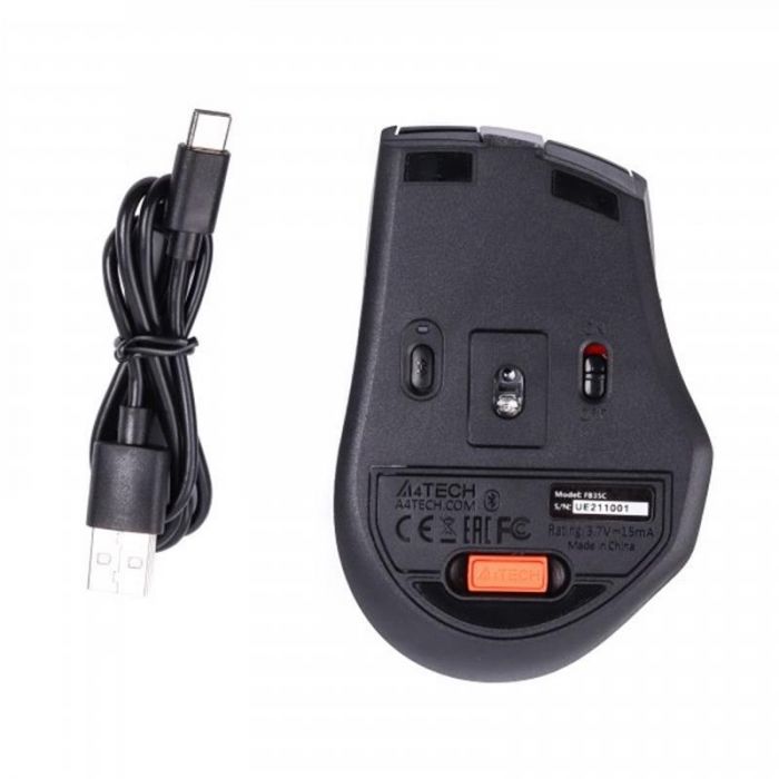 Миша бездротова A4Tech Fstyler FB35C Smoky Grey USB