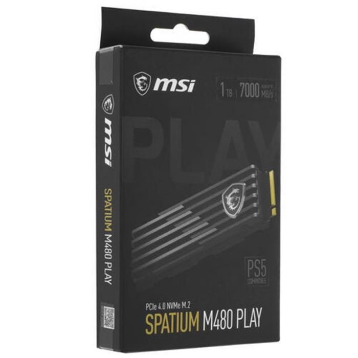 Накопичувач SSD 1TB MSI Spatium M480 Play M.2 2280 PCIe 4.0 x4 NVMe 3D NAND (S78-440L680-P83)