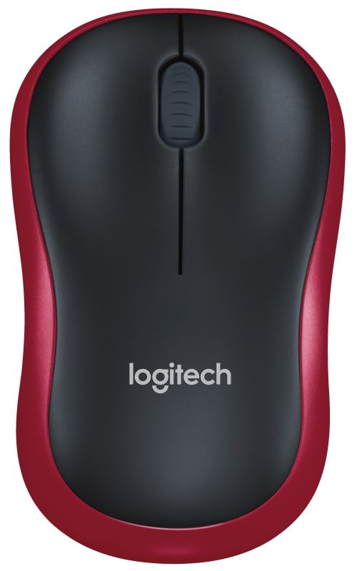 Мишка бездротова Logitech M185 (910-002240) Red USB