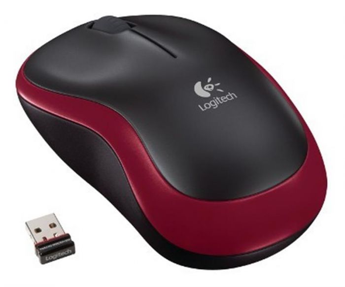 Мишка бездротова Logitech M185 (910-002240) Red USB