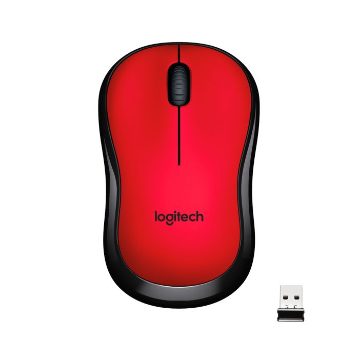 Мишка бездротова Logitech M220 Silent (910-004880) Red USB