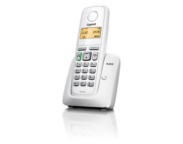 Радіотелефон DECT Gigaset A220 White (S30852-H2411-S302)