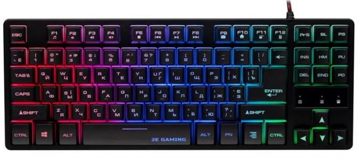 Клавіатура 2E Gaming KG290 LED Ukr (2E-KG290UB) Black USB