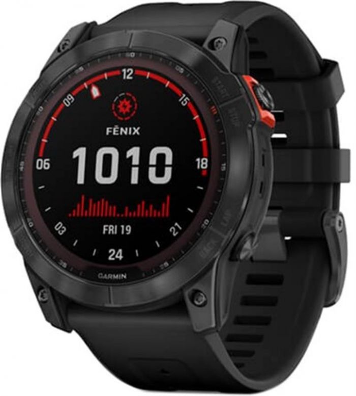 Смарт-годинник Garmin Fenix 7X Solar Slate Gray with Black Band (010-02541-00)