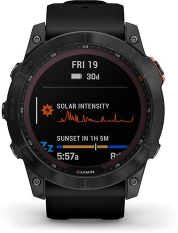 Смарт-годинник Garmin Fenix 7X Solar Slate Gray with Black Band (010-02541-00)