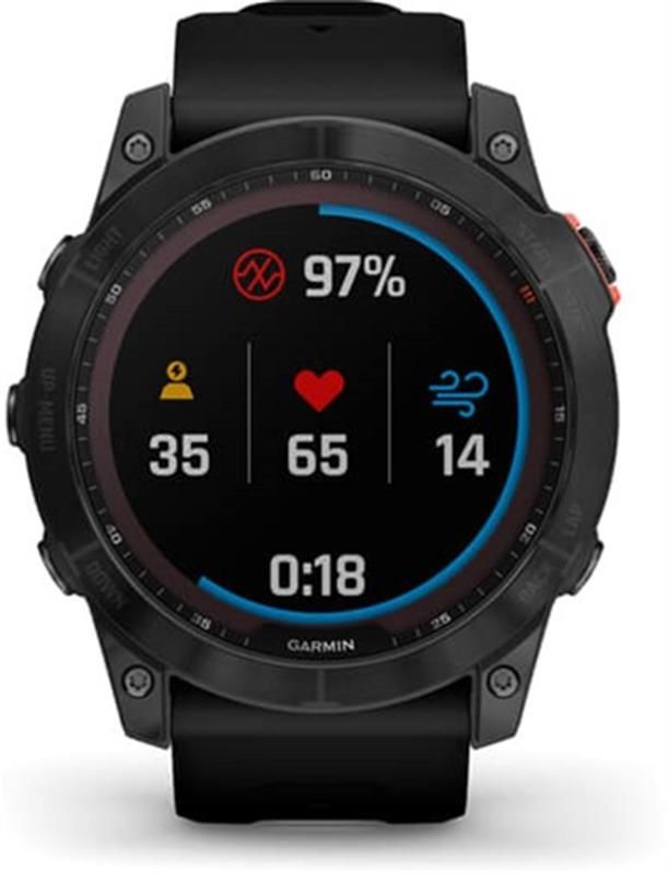 Смарт-годинник Garmin Fenix 7X Solar Slate Gray with Black Band (010-02541-00)