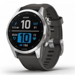 Смарт-годинник Garmin Fenix 7S Stainless Steel with Graphite Band (010-02539-01)