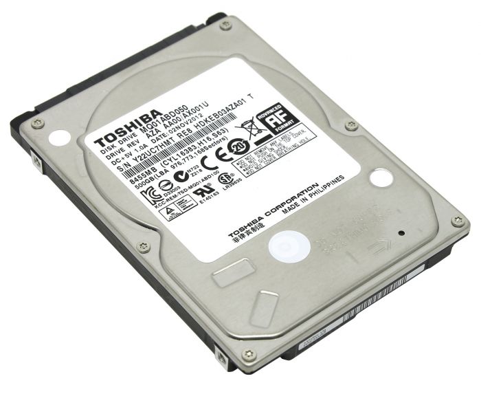 Накопичувач HDD 2.5" SATA  500GB Toshiba 5400rpm 8MB (MQ01ABD050) Ref