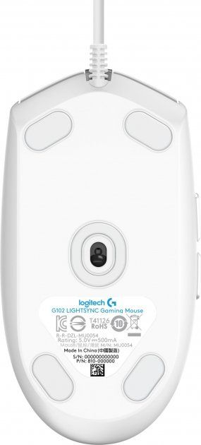 Мишка Logitech G102 Lightsync White (910-005824)