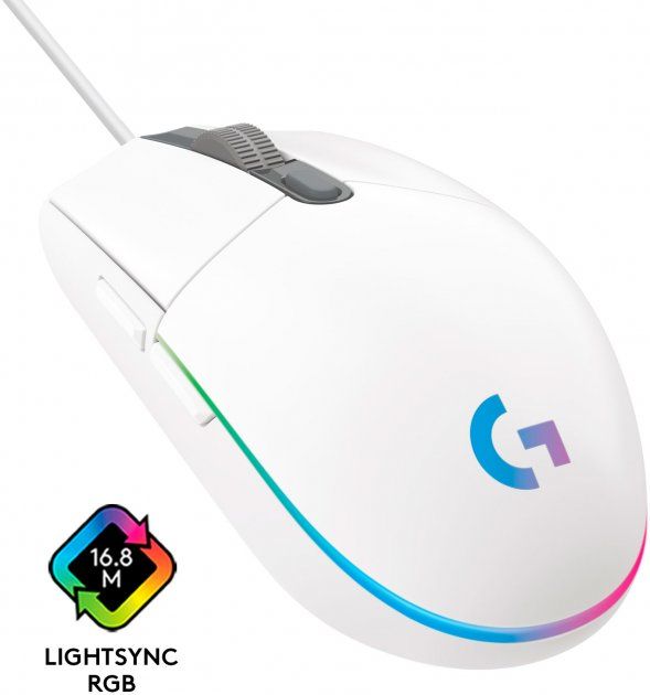 Мишка Logitech G102 Lightsync White (910-005824)