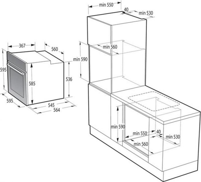 Духова шафа Gorenje BOS6737E06WG