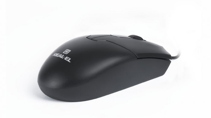 Мишка REAL-EL RM-208 Black (EL123200030)