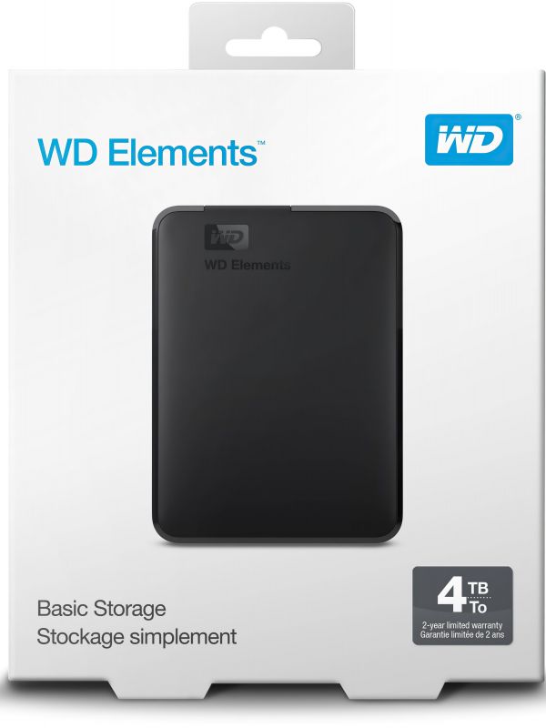 Зовнішній жорсткий диск 2.5" USB 5.0TB WD Elements Portable Black (WDBU6Y0050BBK-WESN)