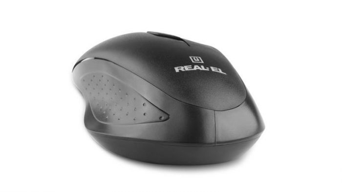 Мишка бездротова REAL-EL RM-300 Black/Grey