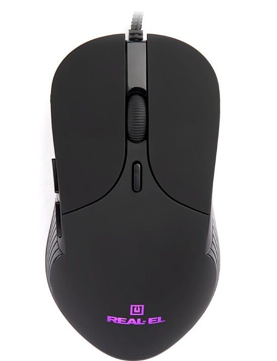 Мишка REAL-EL RM-295 Black (EL123200031)