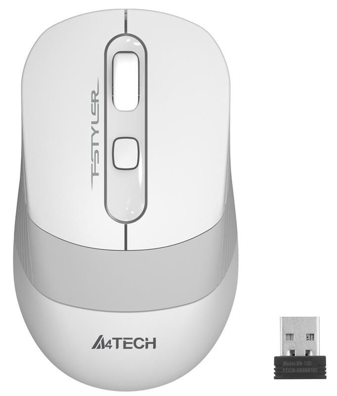 Мишка бездротова A4Tech FG10S White USB