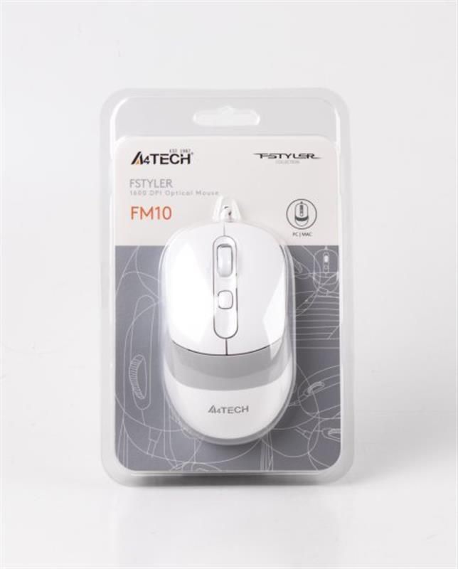 Мишка A4Tech FM10 White