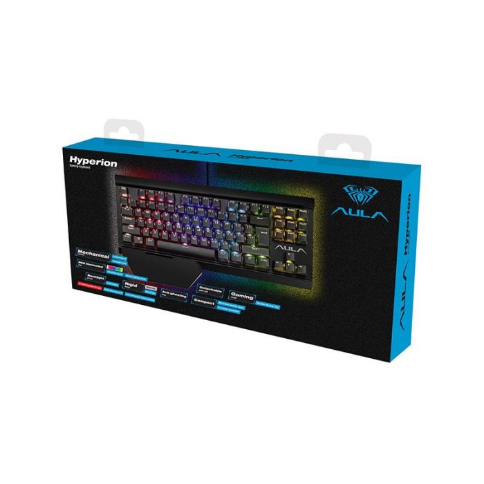 Клавіатура Aula Hyperion Mechanical RGB Wired Keyboard Black (6948391221755)