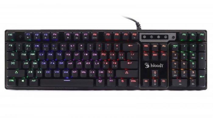 Клавіатура A4Tech B750N Bloody Black USB