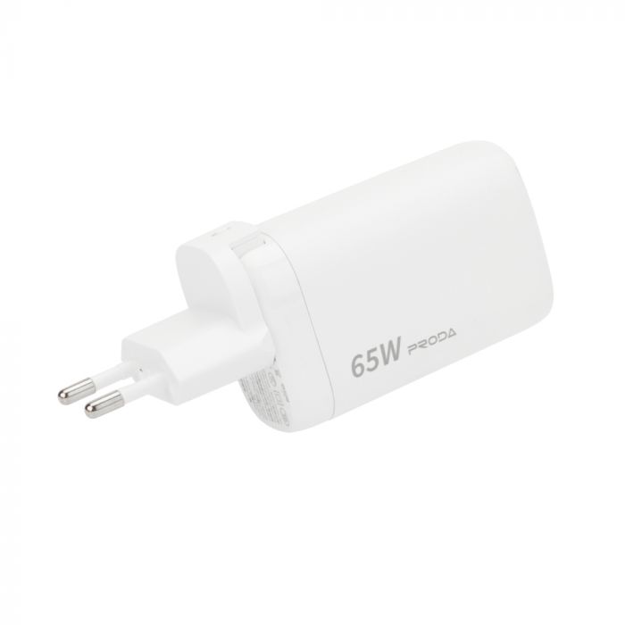 Зарядний пристрій Proda Xinrui A39 Quick Charger 65W USB, Type-C White