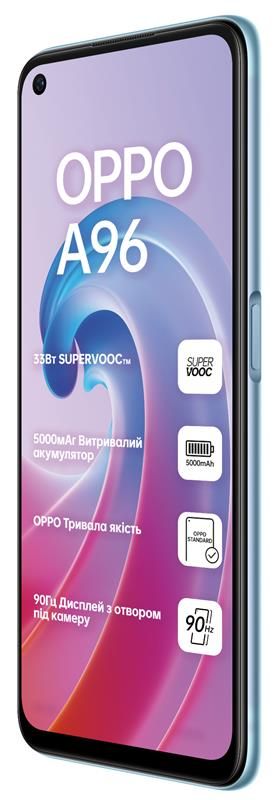 Смартфон Oppo A96 8/128GB Dual Sim Sunset Blue