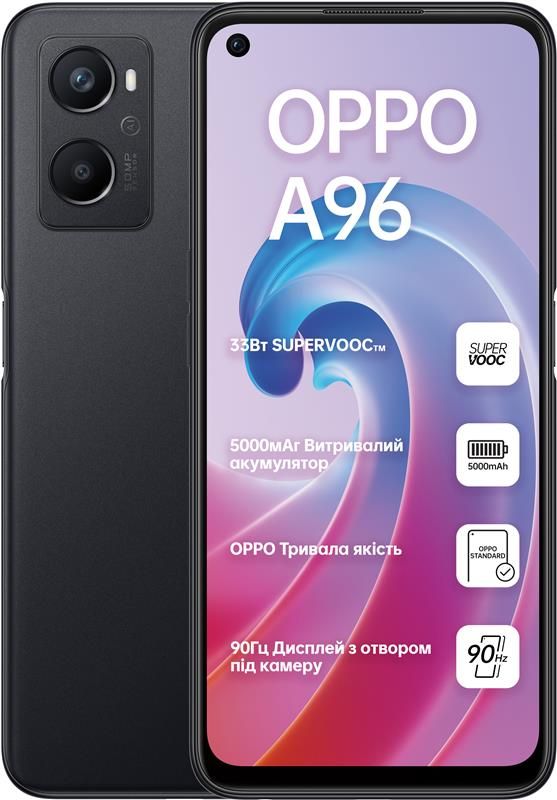 Смартфон Oppo A96 6/128GB Dual Sim Starry Black