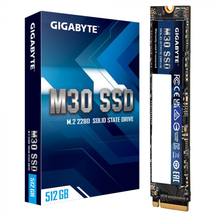 Накопичувач SSD  512GB Gigabyte M30 M.2 PCIe NVMe 3.0 x4 3D TLC (GP-GM30512G-G)