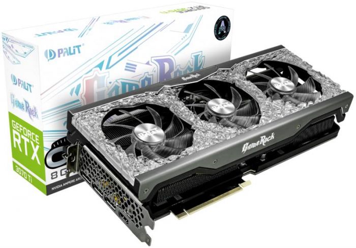 Відеокарта GF RTX 3070 Ti 8GB GDDR6X GameRock Palit (NED307T019P2-1047G)