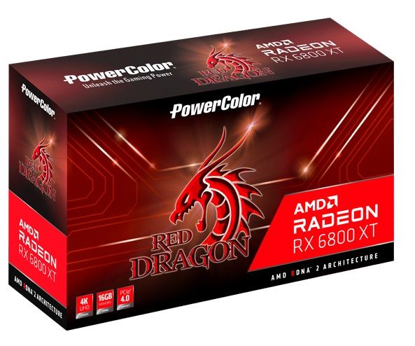 Відеокарта AMD Radeon RX 6800 XT 16GB GDDR6 Red Dragon PowerColor (AXRX 6800XT 16GBD6-3DHR/OC)