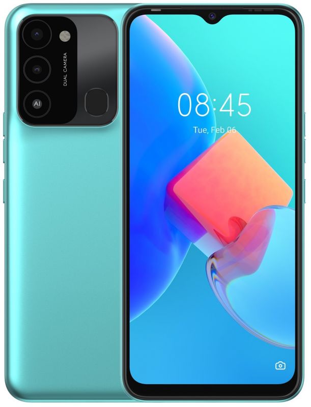 Смартфон Tecno Spark 8С (KG5k) 4/128GB Dual Sim Turquoise Cyan (4895180777929)