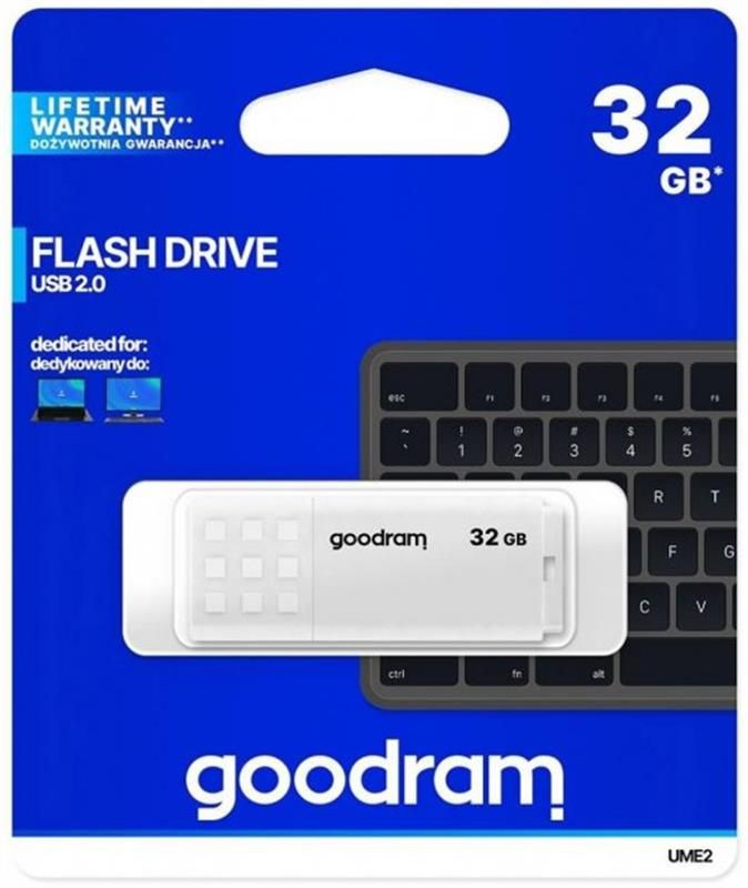 Флеш-накопитель USB 32GB GOODRAM UME2 White (UME2-0320W0R11)