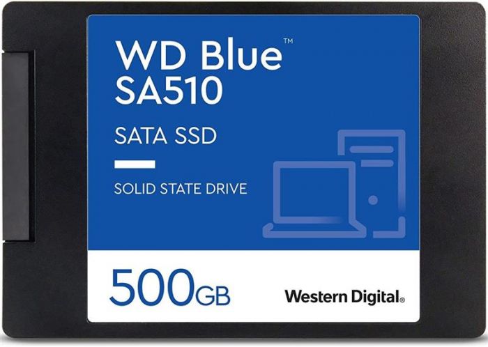 Накопичувач SSD  500GB WD Blue 2.5" SATAIII 3D TLC (WDS500G3B0A)