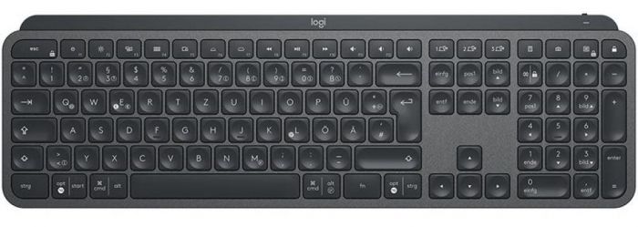 Клавіатура бездротова Logitech MX Keys Wireless Illuminated Graphite (920-009417)