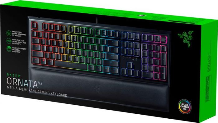 Клавiатура Razer Ornata V2 (RZ03-03380700-R3R1) Black USB