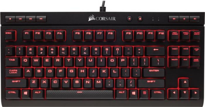 Клавіатура Corsair K63 RGB Cherry MX Red (CH-9115020-RU) Black USB