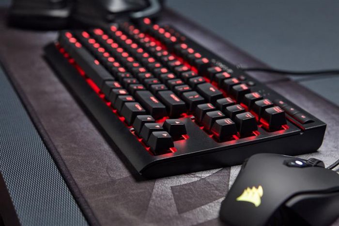 Клавіатура Corsair K63 RGB Cherry MX Red (CH-9115020-RU) Black USB