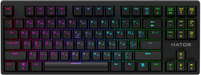 Клавіатура Hator Rockfall Evo TKL Optical Ukr (HTK-630) Black USB