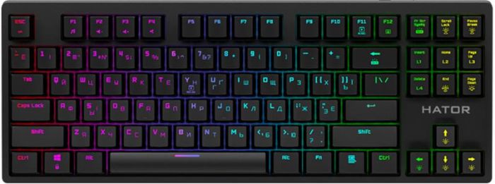 Клавіатура Hator Rockfall Evo TKL Optical Ukr (HTK-630) Black USB