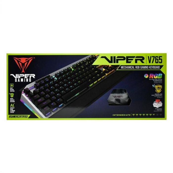 Клавіатура Patriot Viper V765 Mechanical RGB Red Box Switch (PV765MBRUXMGMRU) Black USB