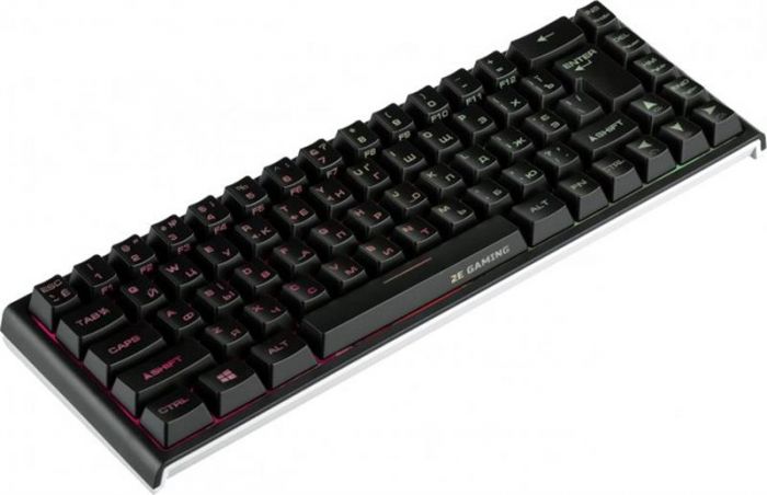 Клавіатура бездротова 2E Gaming KG360UBK RGB Ukr (2E-KG360UBK) Black USB