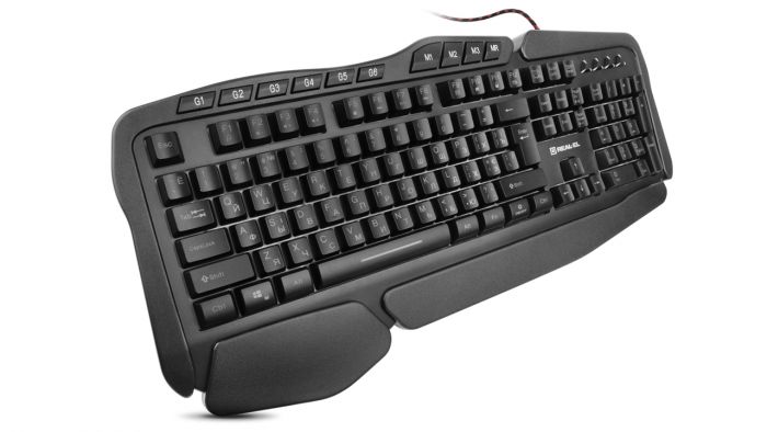 Клавіатура REAL-EL Gaming 8900 RGB Macro Ukr Black USB 